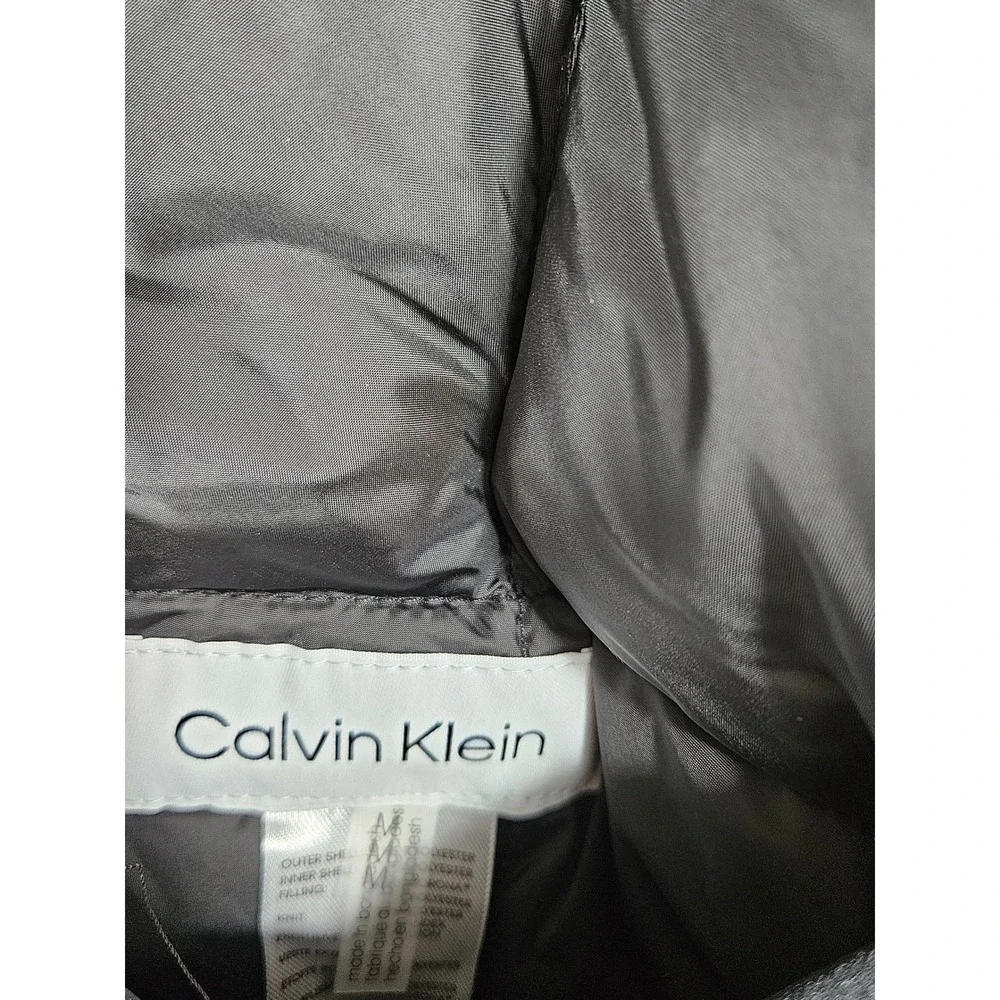 Calvin Klein Mens Reversible Diamond‎ Quilted Bomber Jacket Black Camo XL New